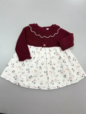 047-30203 cotton knit Baby dress