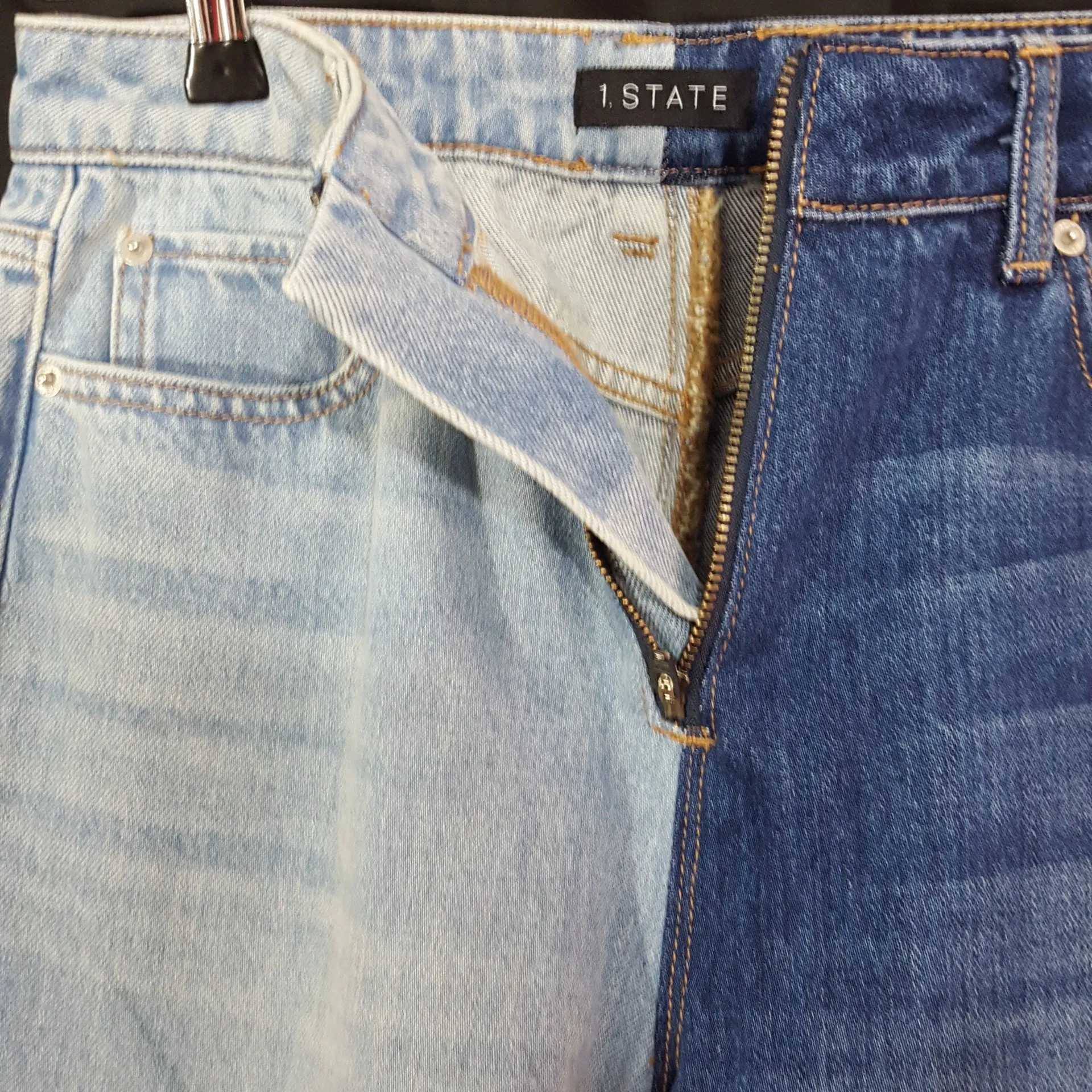 1. State Color Block High Waist Jeans Size 26