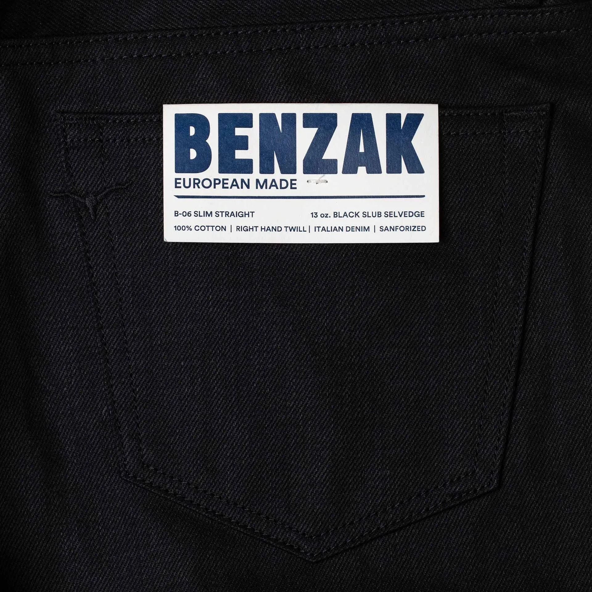 13 oz black selvedge Benzak Denim Developers 006