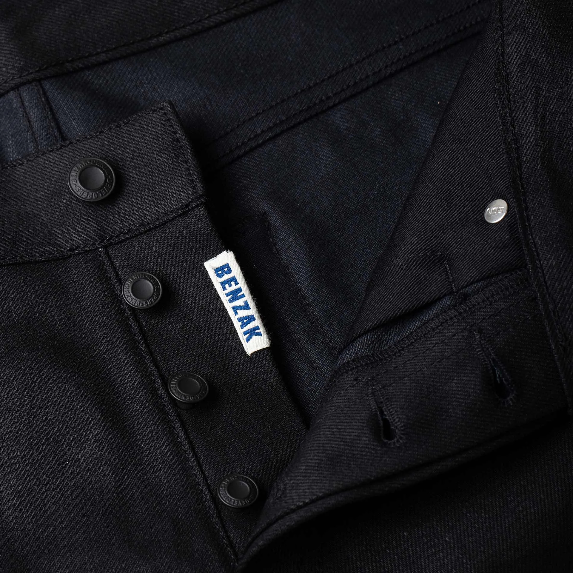 13 oz black selvedge Benzak Denim Developers 006