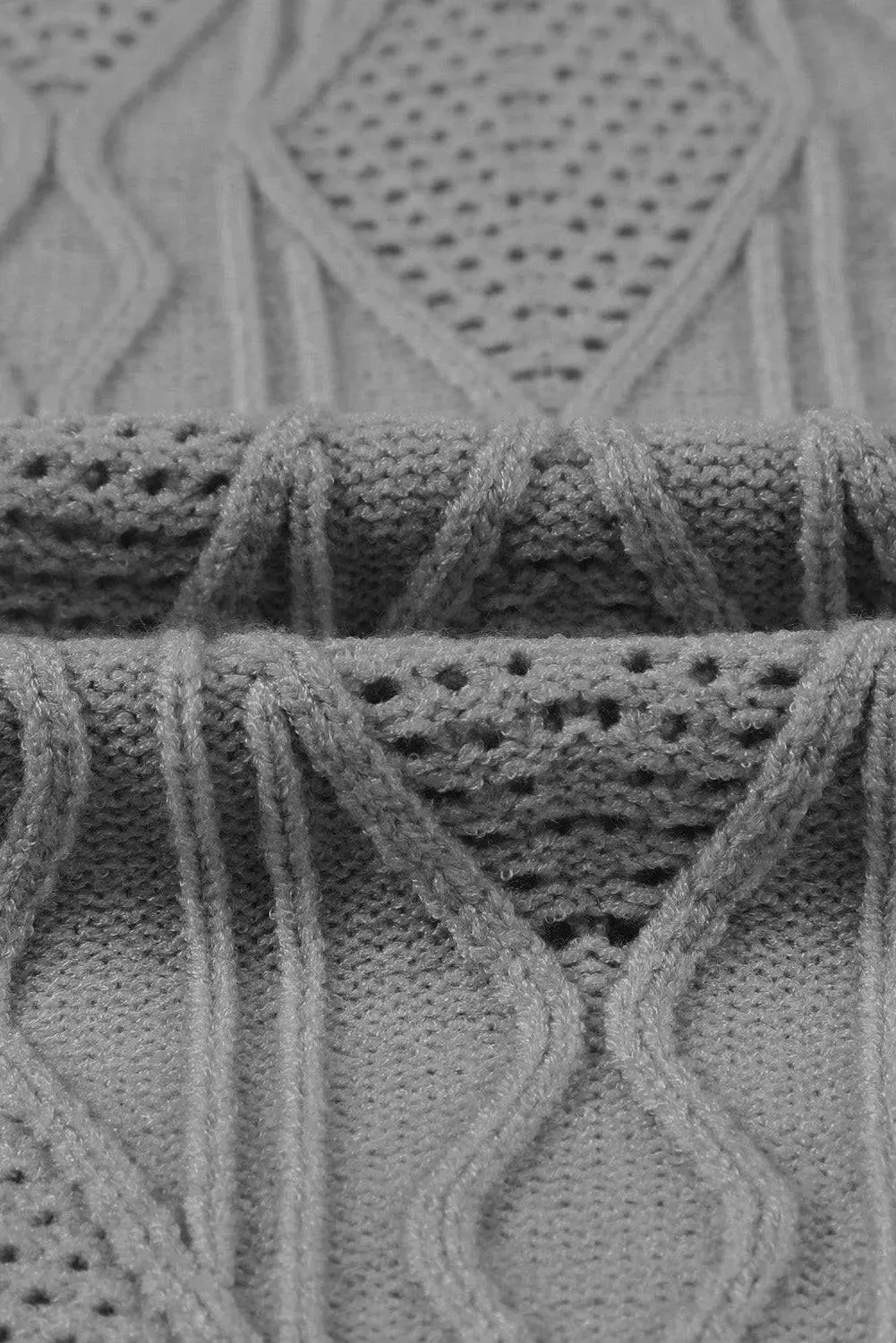 Apricot Plus Size Knitted Button Up Cardigan
