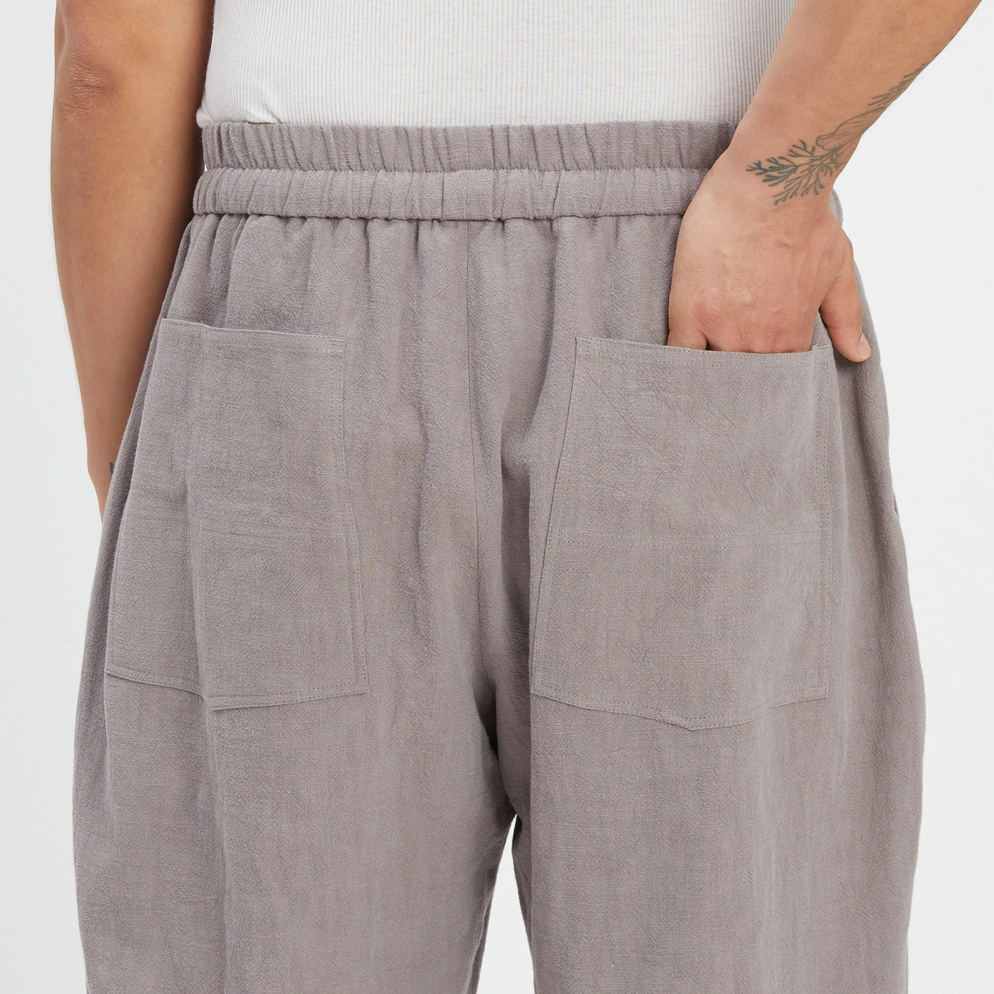 Big Bronco Pant - Grey Ramie
