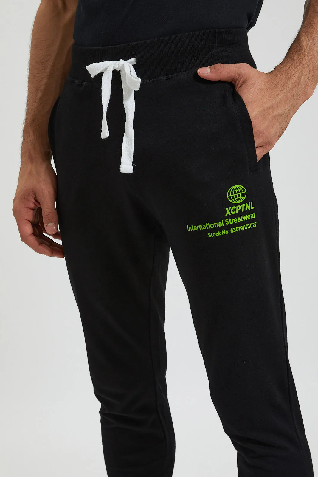 Black Elasticated Waist Jogger