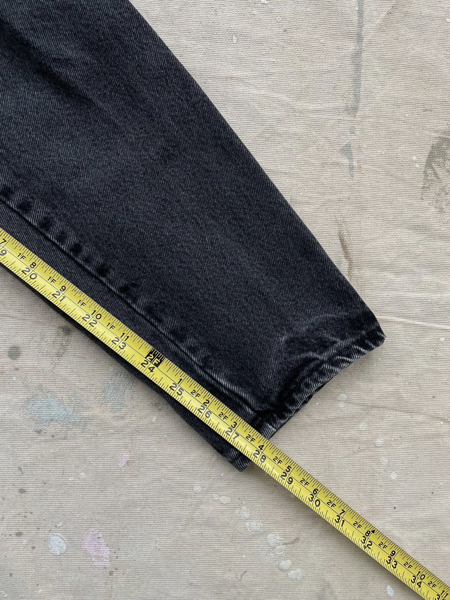 Chic Black Wash High-Rise Jeans—[27X28]