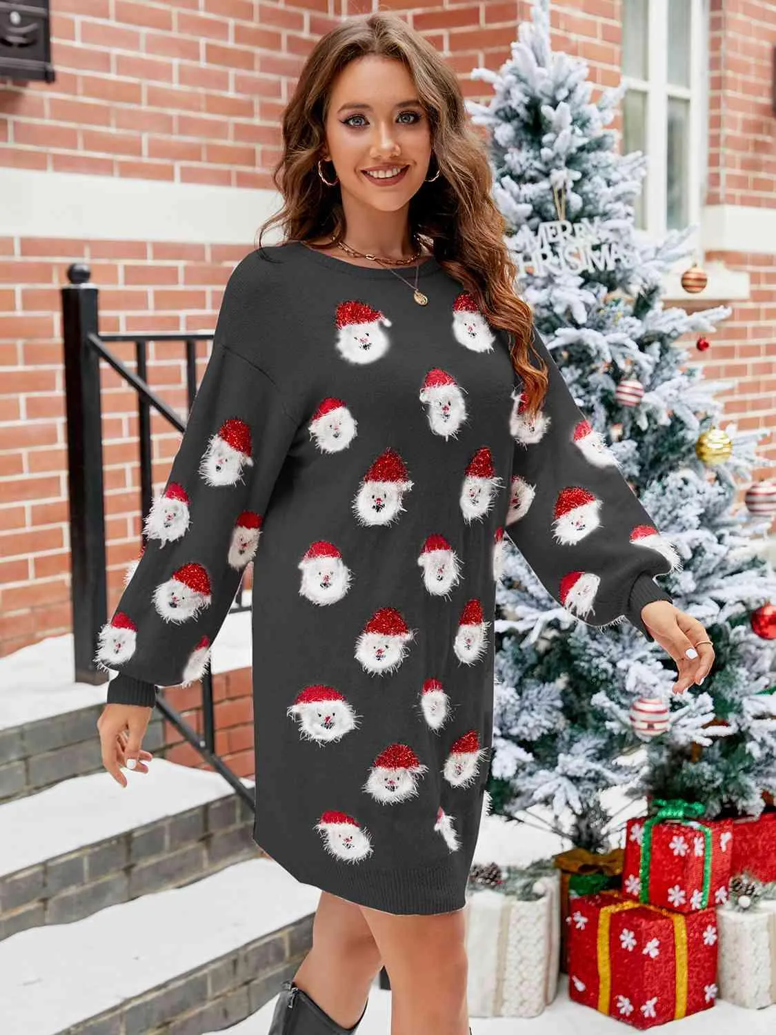 Chic Comfort Oversized Knit Sweater Dress