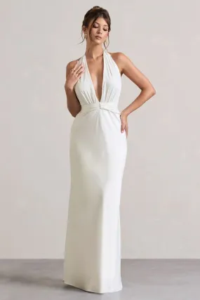 Glamorous White Maxi A-Line Dress