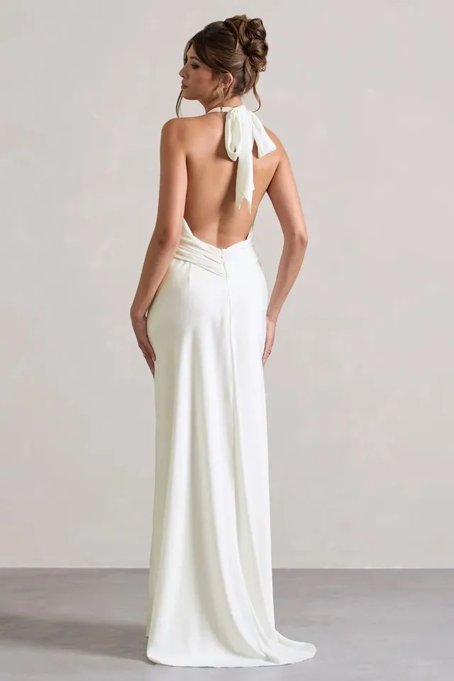 Glamorous White Maxi A-Line Dress