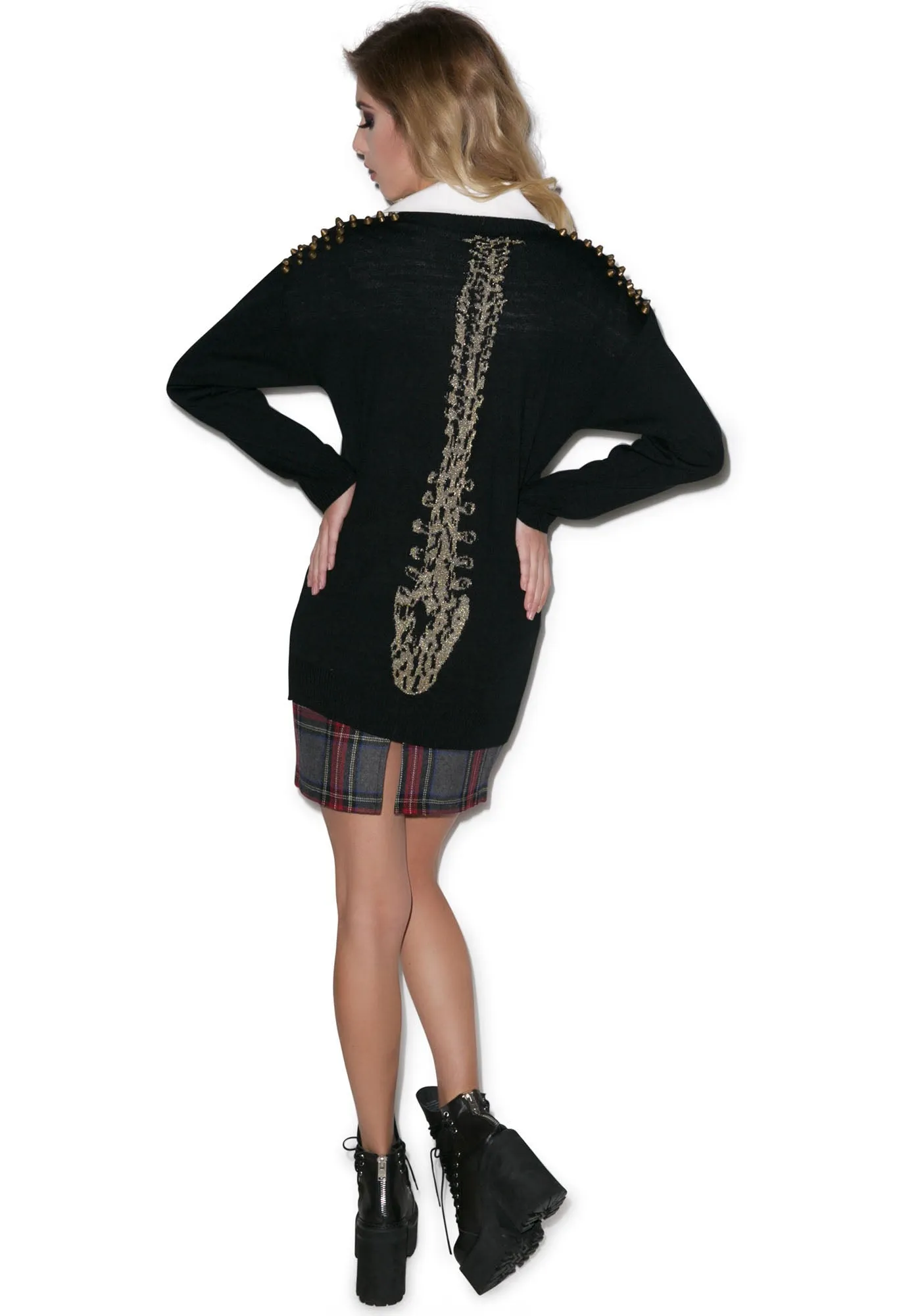 Gold Spineless Cardigan