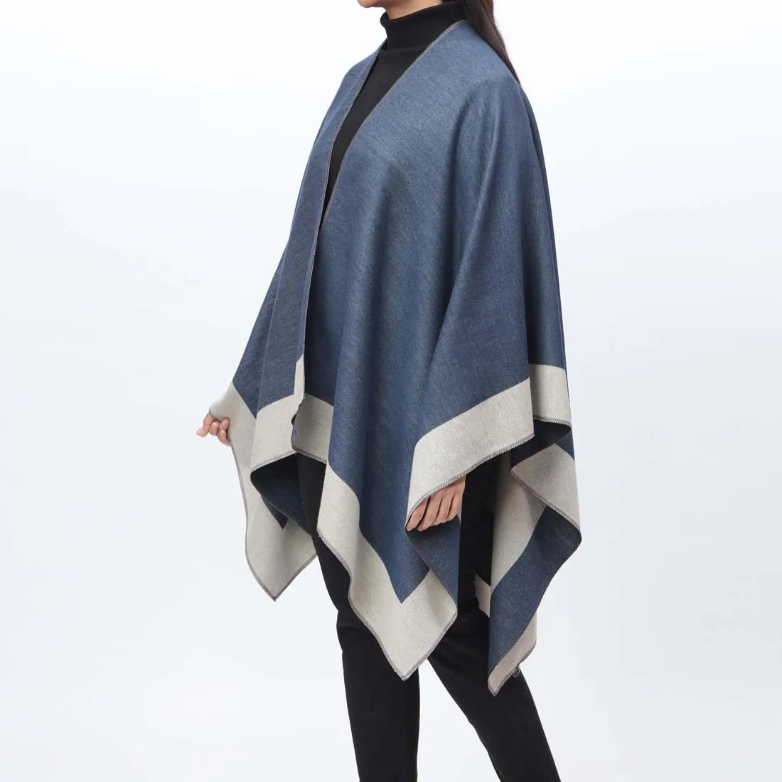 Grey Cape Shawl PW9806