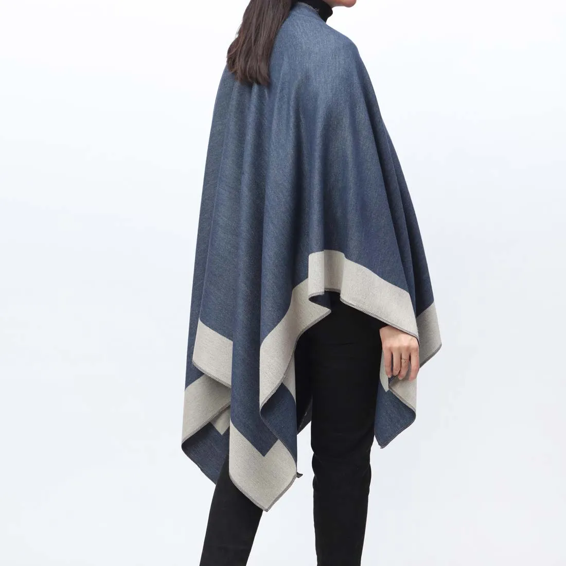 Grey Cape Shawl PW9806