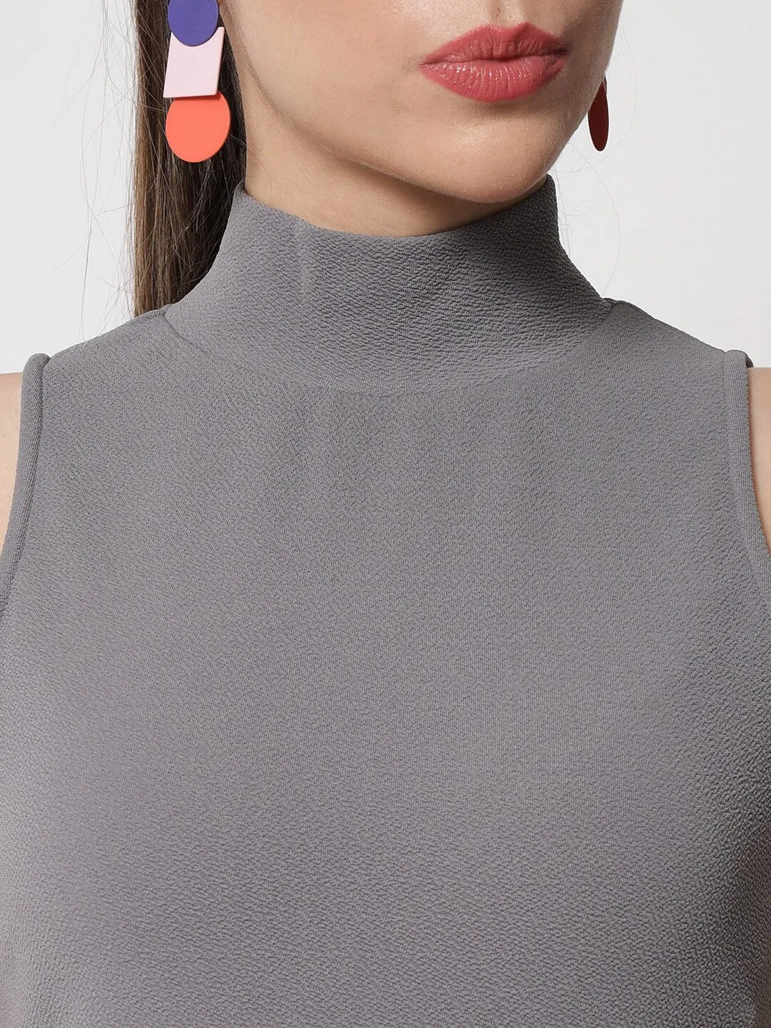 Grey Elegance Bodycon Dress