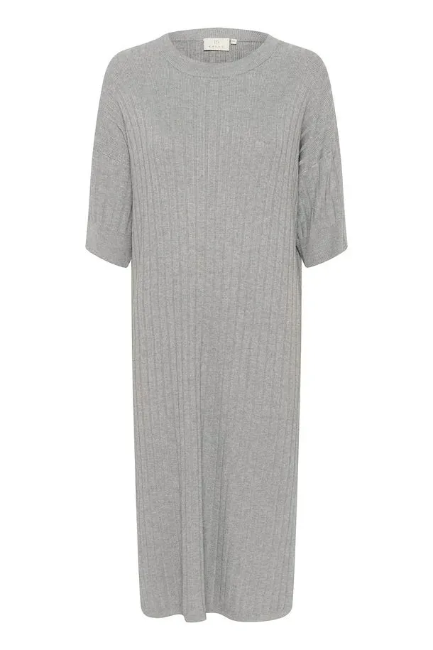 KALOLA KNIT DRESS | GREY MELANGE