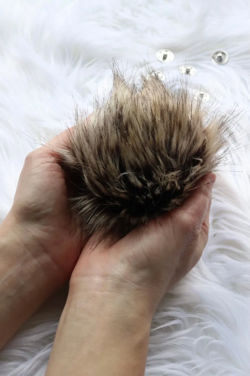 Large 6" Faux Fur Pom-Pom