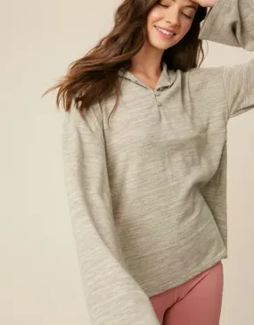 LOL Bell Sleeved Henley Hoodie