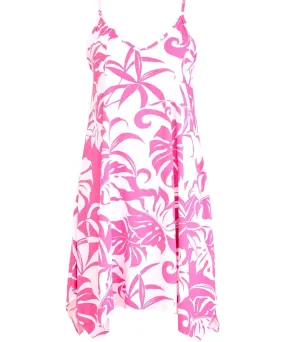 Makena Short Pink Dress with Scarf Hem