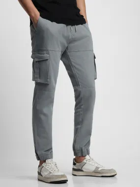 Men's Aqua with Drawstring Closure Cargo Joggers