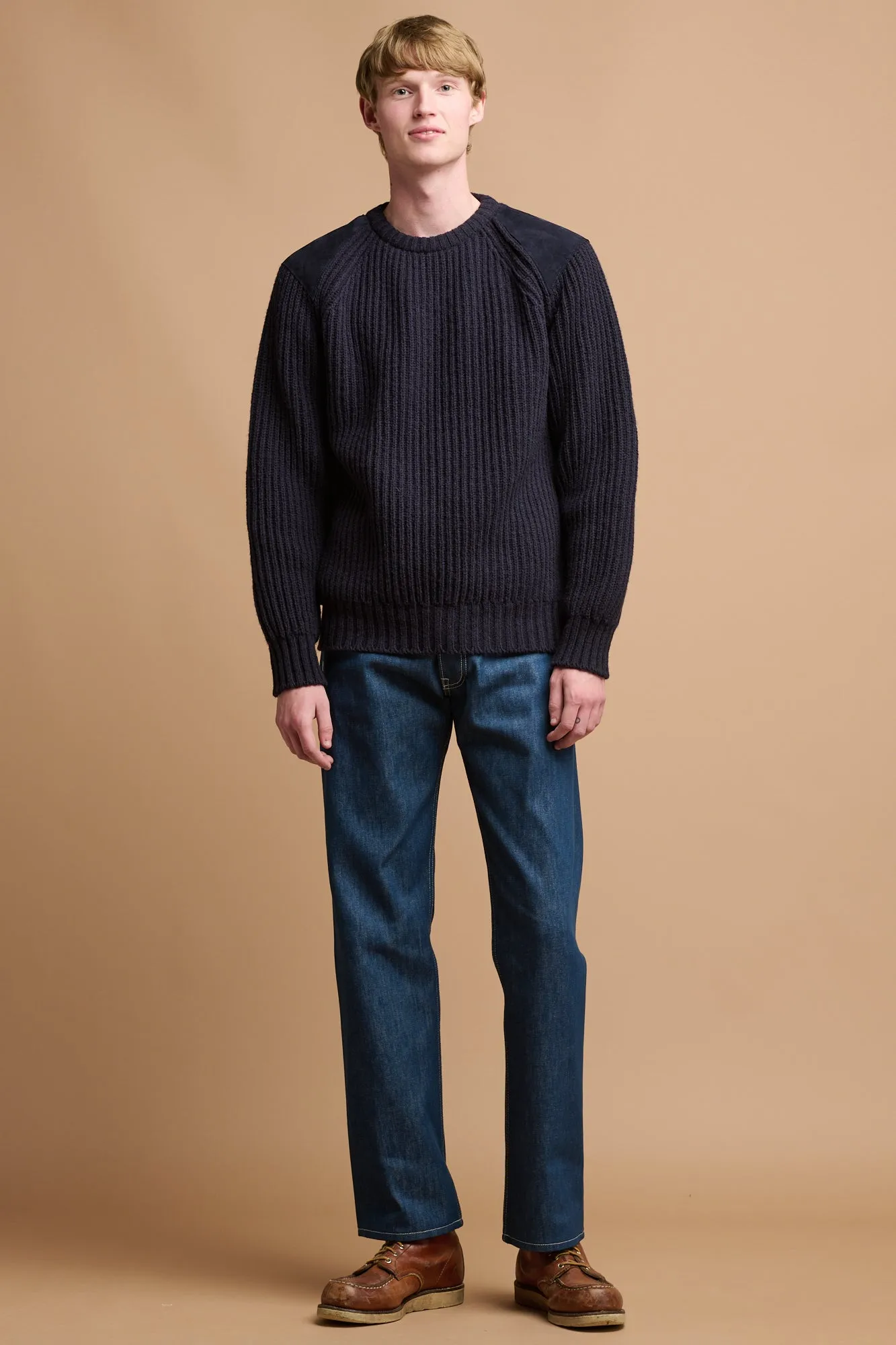Men's Loose Fit Button Fly Arran Jean - Blue