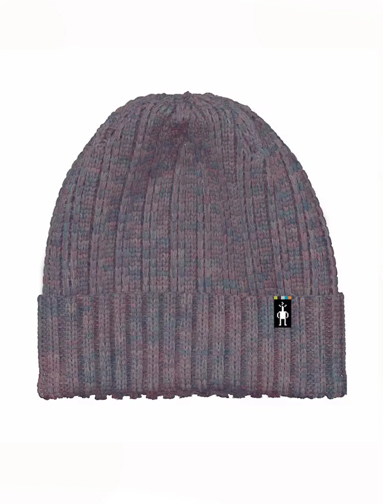 Merino Rib Hat, Chalk Violet Heather