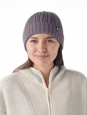 Merino Rib Hat, Chalk Violet Heather