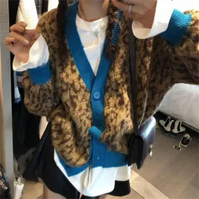 My Flare Faux Mohair Knit Cardigan