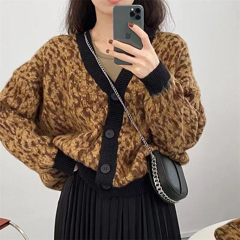 My Flare Faux Mohair Knit Cardigan