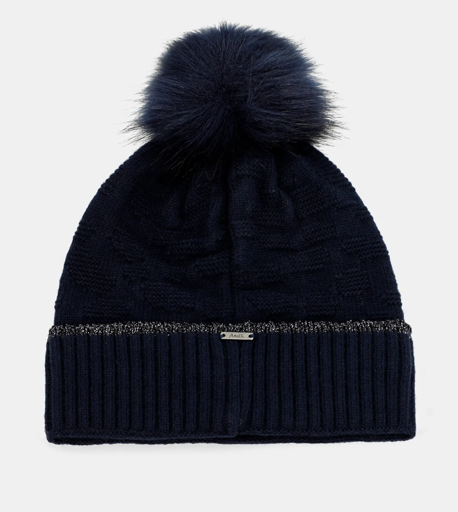 Navy Blue Shodō Knit Hat
