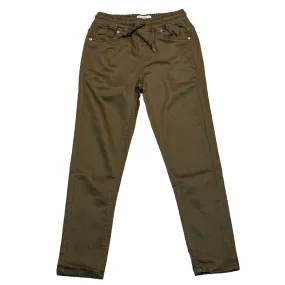 Olive Pullon Knit Denim Jeans