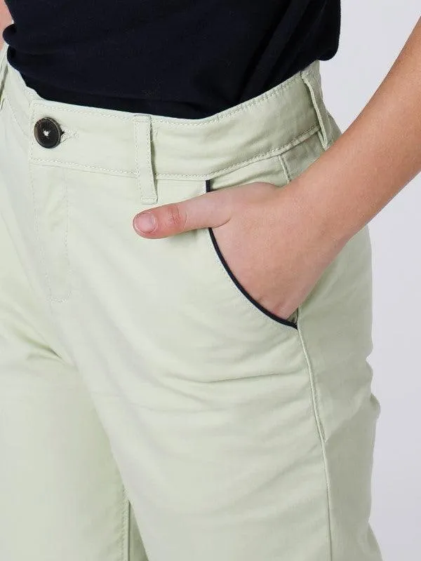 One Friday Mint Solid Trouser