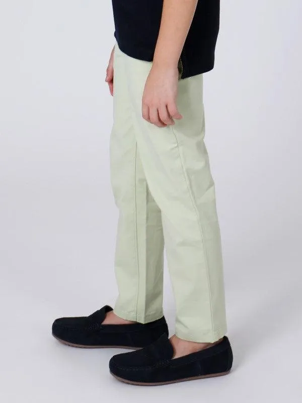 One Friday Mint Solid Trouser