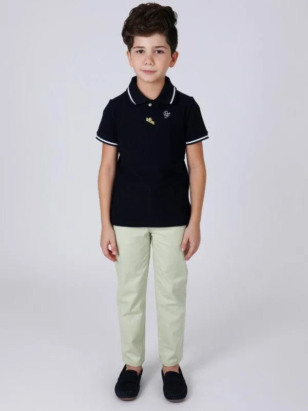 One Friday Mint Solid Trouser