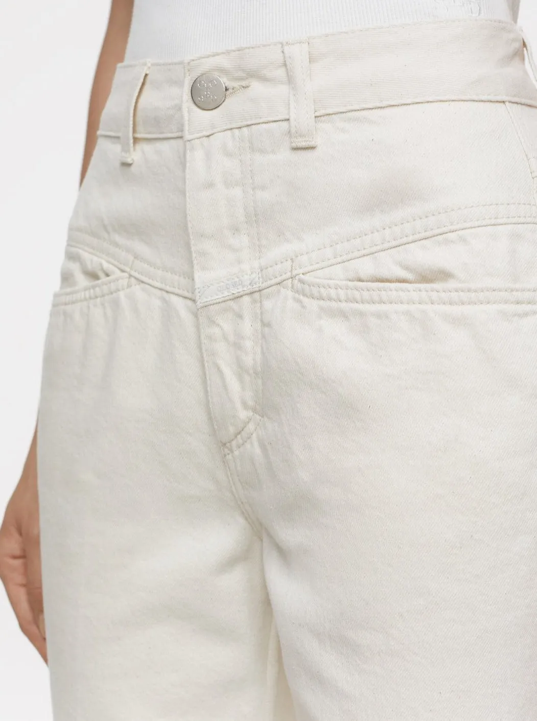PEDAL PUSHER JEANS | IVORY