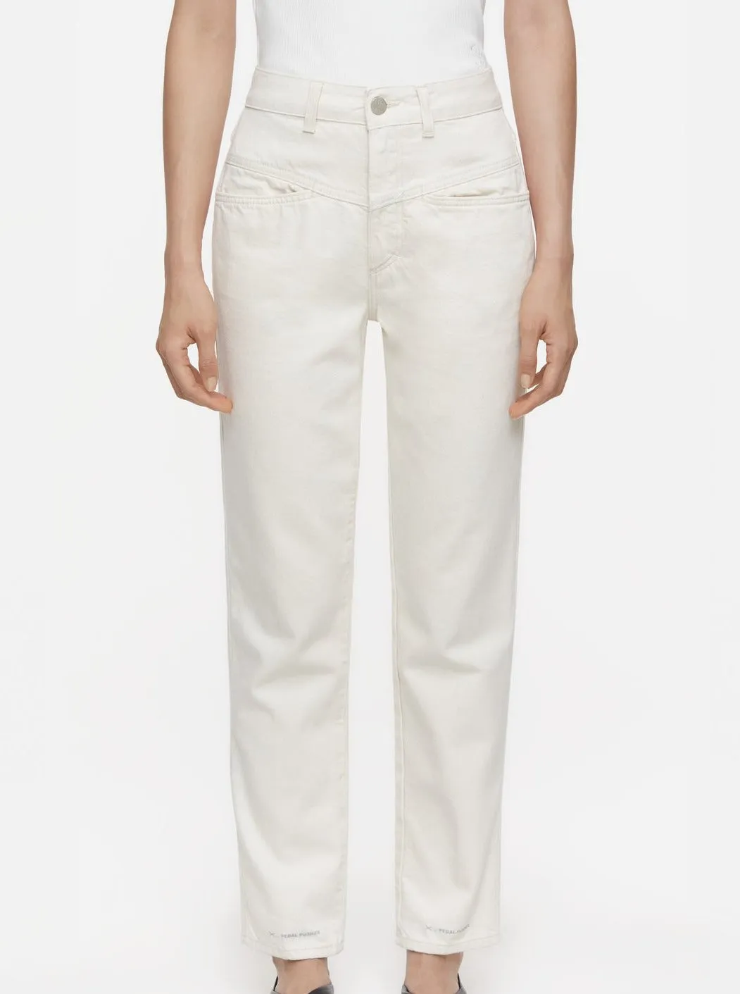 PEDAL PUSHER JEANS | IVORY