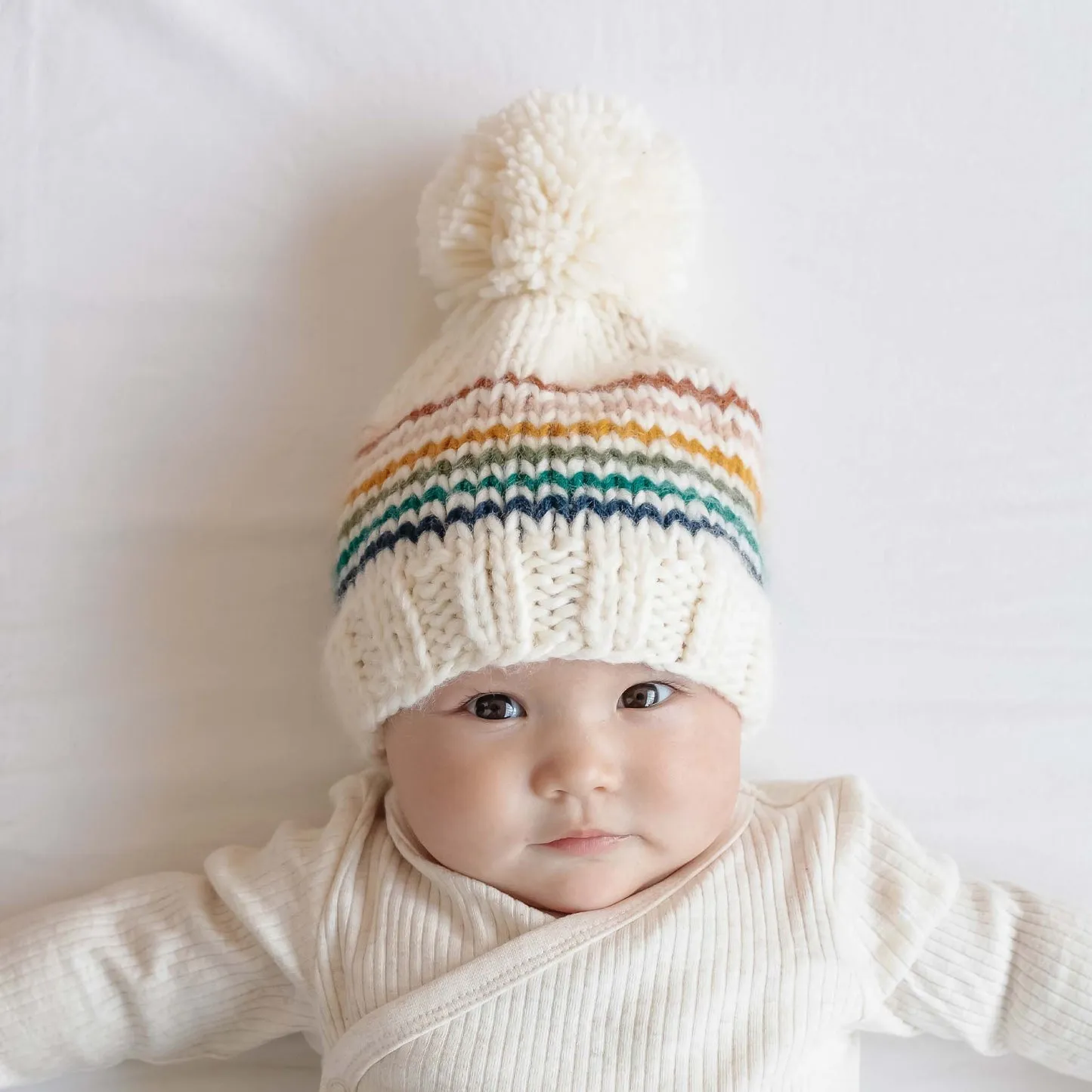 Rainbow Stripe Hat - Retro