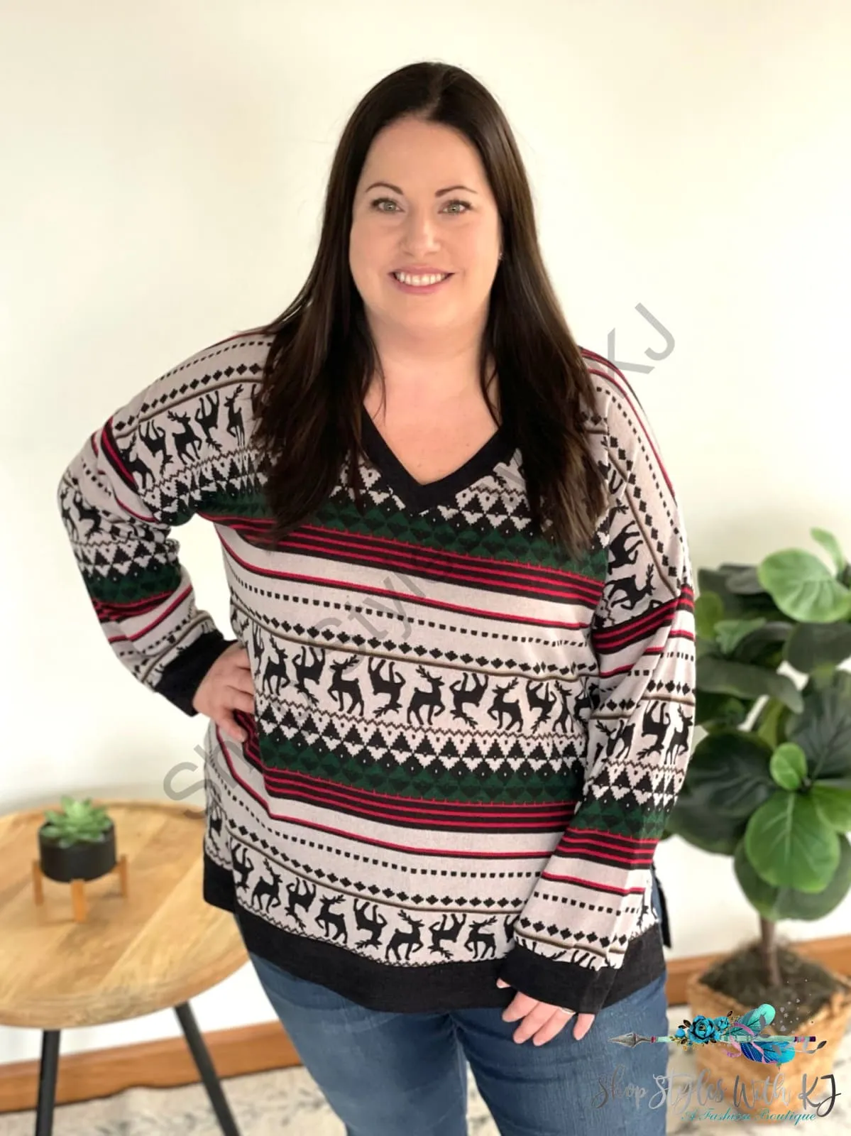 Reindeer on the Rooftop Sweater