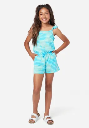 Ruffle Top Knit Romper 