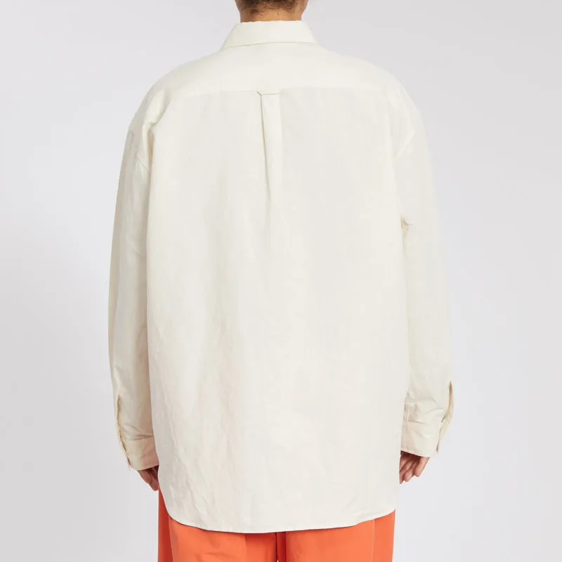 Savant Shirt - Bone Linen Cotton