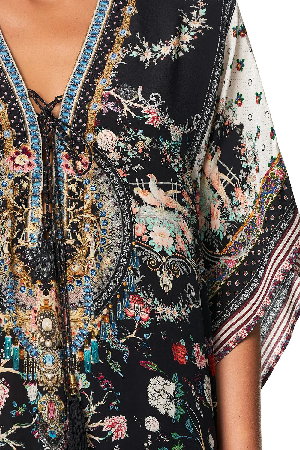 SHORT LACE UP KAFTAN HAUTE PROVINCIAL