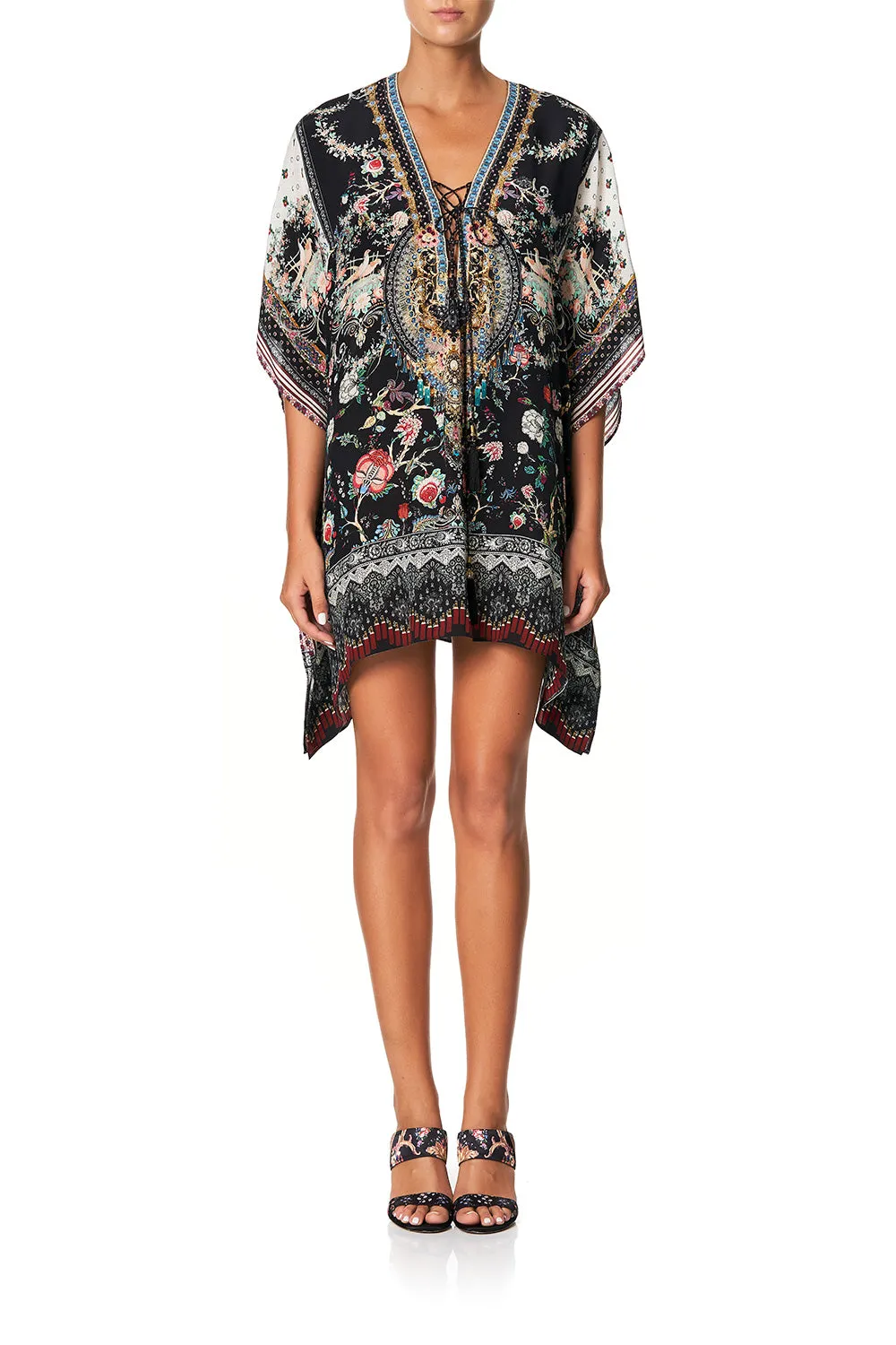SHORT LACE UP KAFTAN HAUTE PROVINCIAL