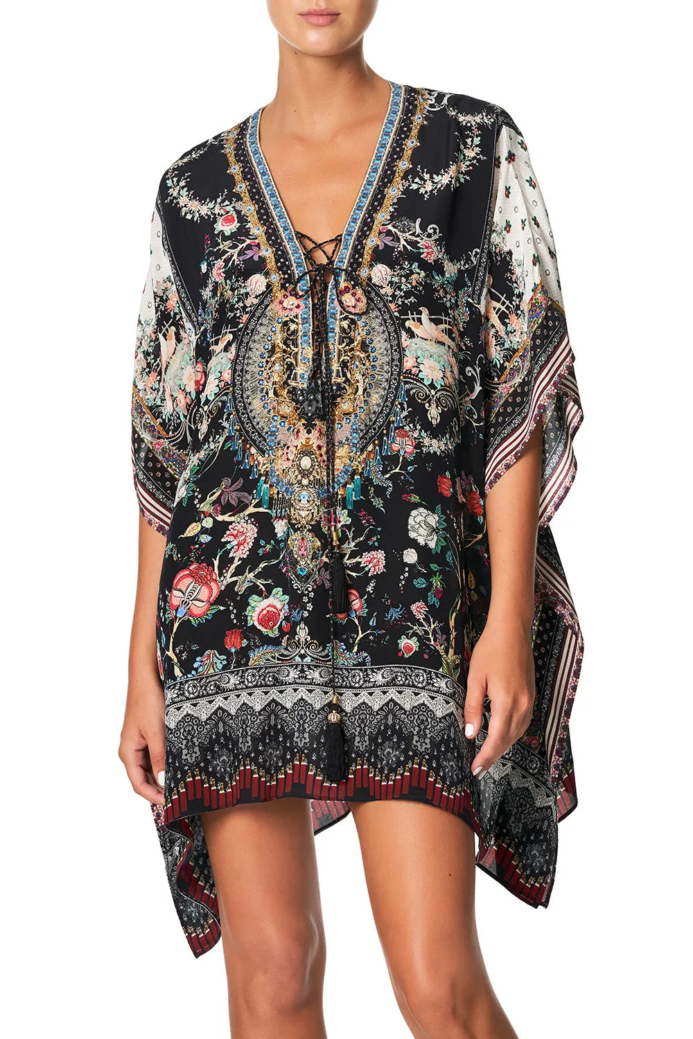 SHORT LACE UP KAFTAN HAUTE PROVINCIAL