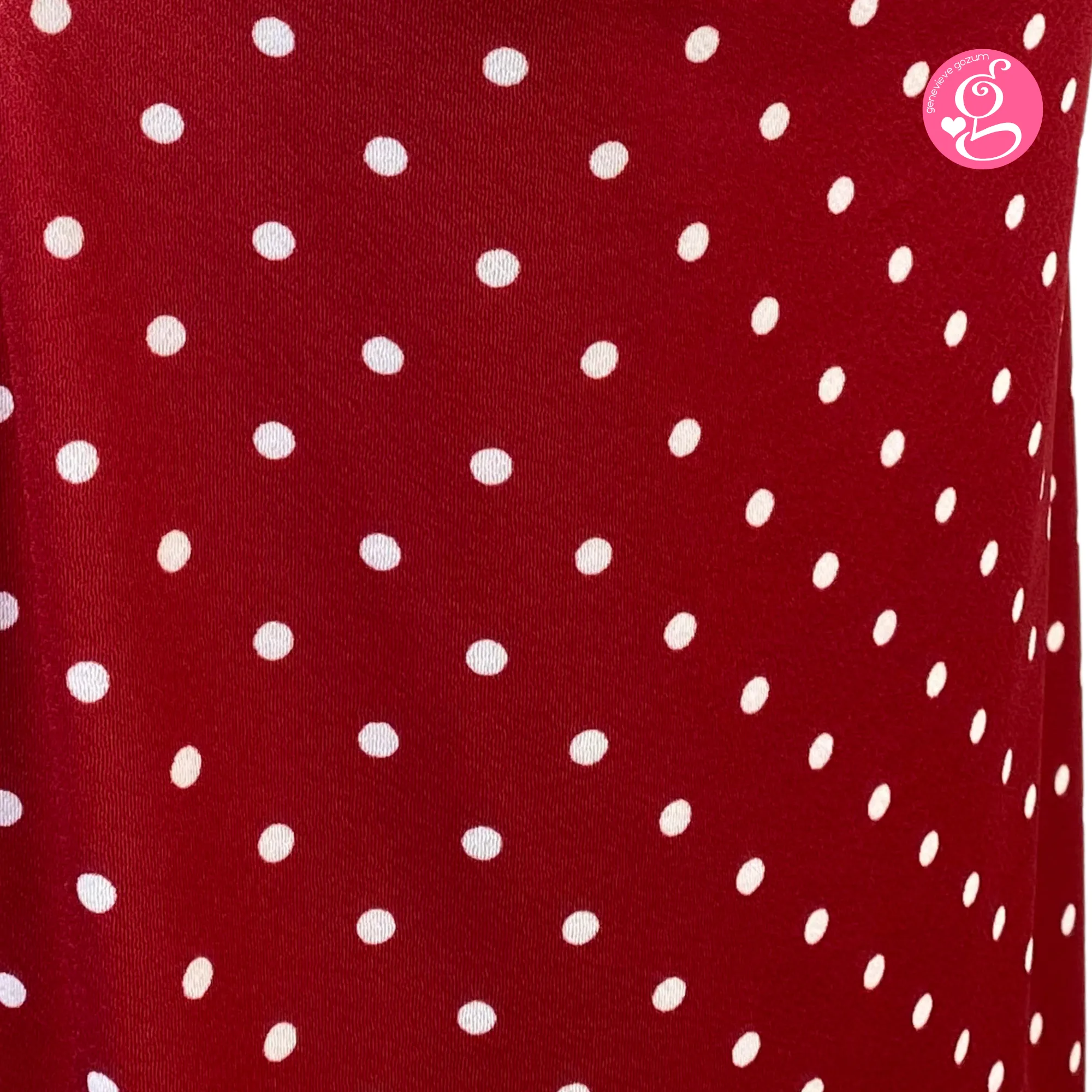 Sleeveless Simply Cowl Neck Polka Dress