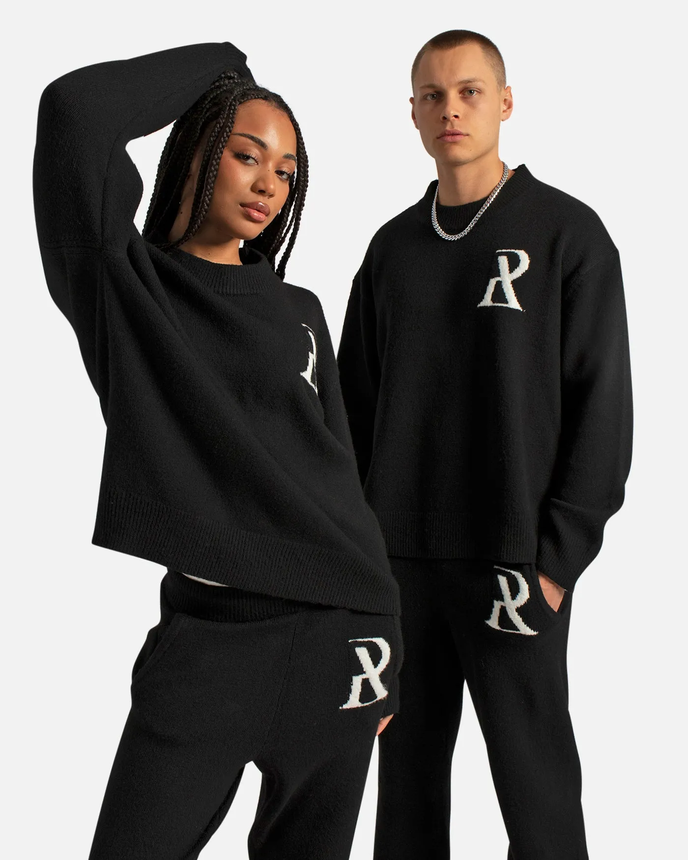 SSS REALISM RADIANT KNIT CREWNECK BLACK