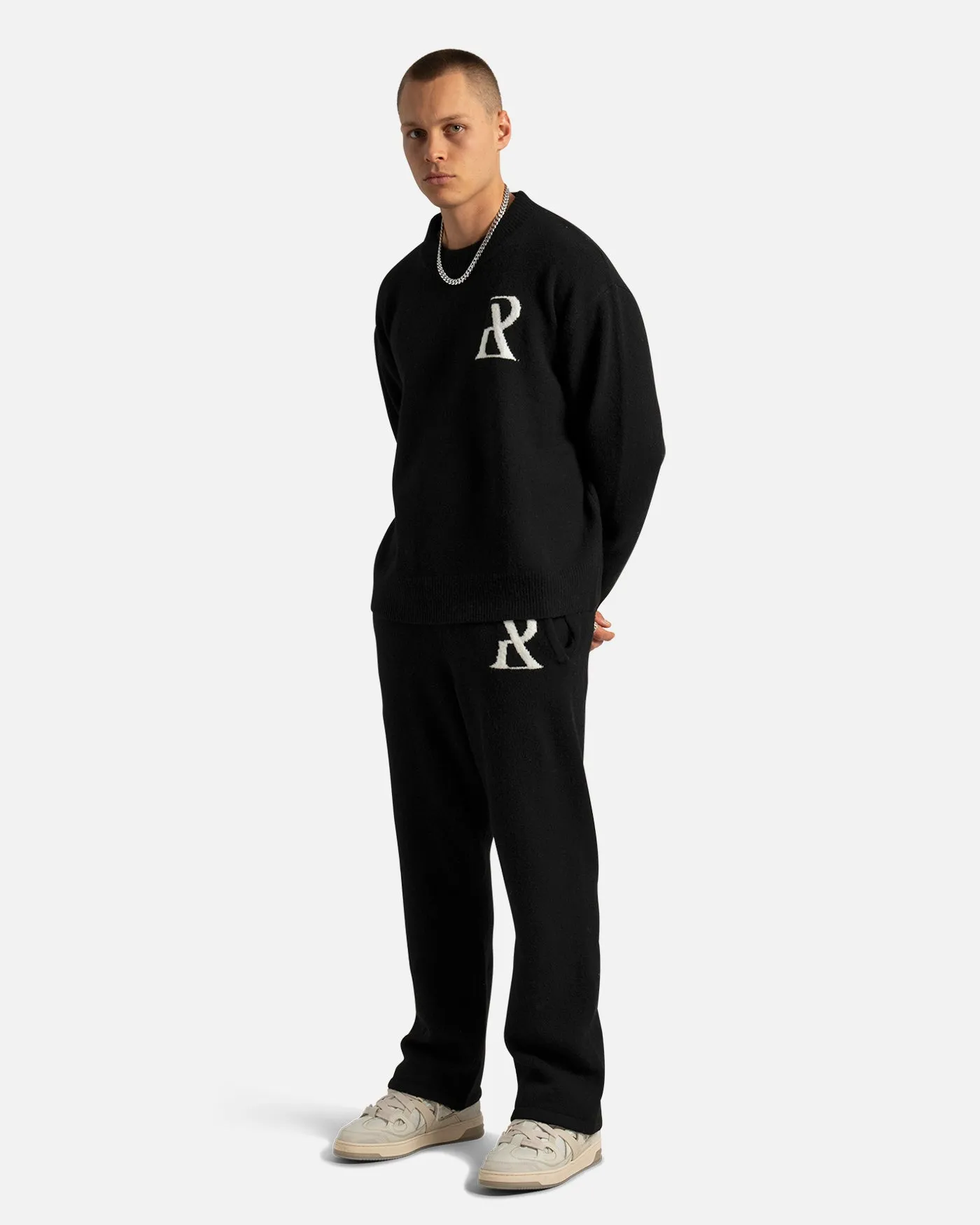 SSS REALISM RADIANT KNIT CREWNECK BLACK