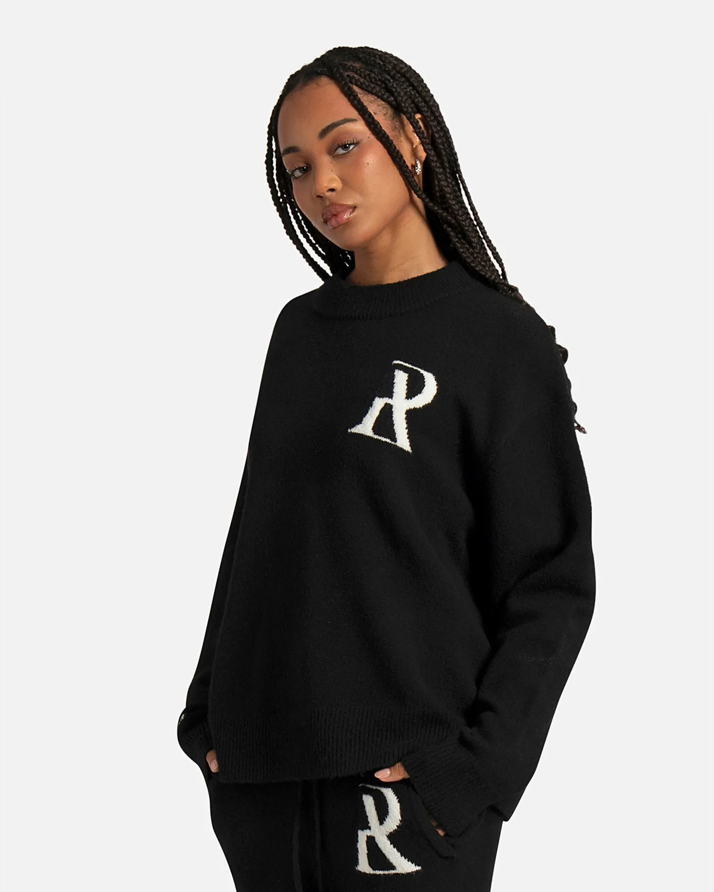 SSS REALISM RADIANT KNIT CREWNECK BLACK