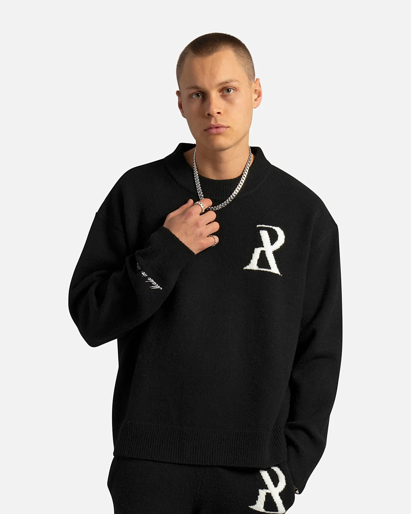 SSS REALISM RADIANT KNIT CREWNECK BLACK