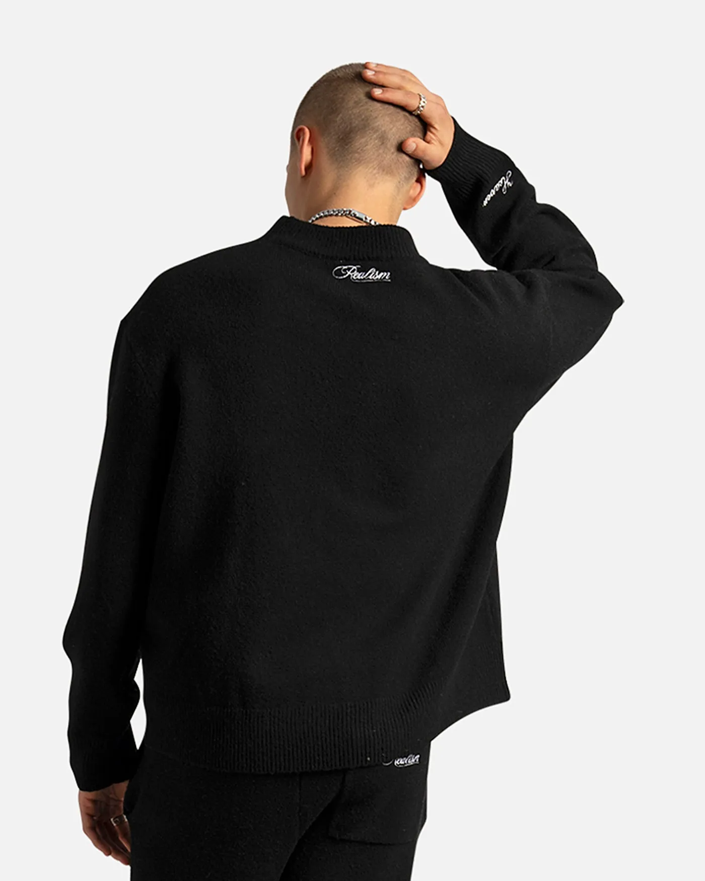 SSS REALISM RADIANT KNIT CREWNECK BLACK