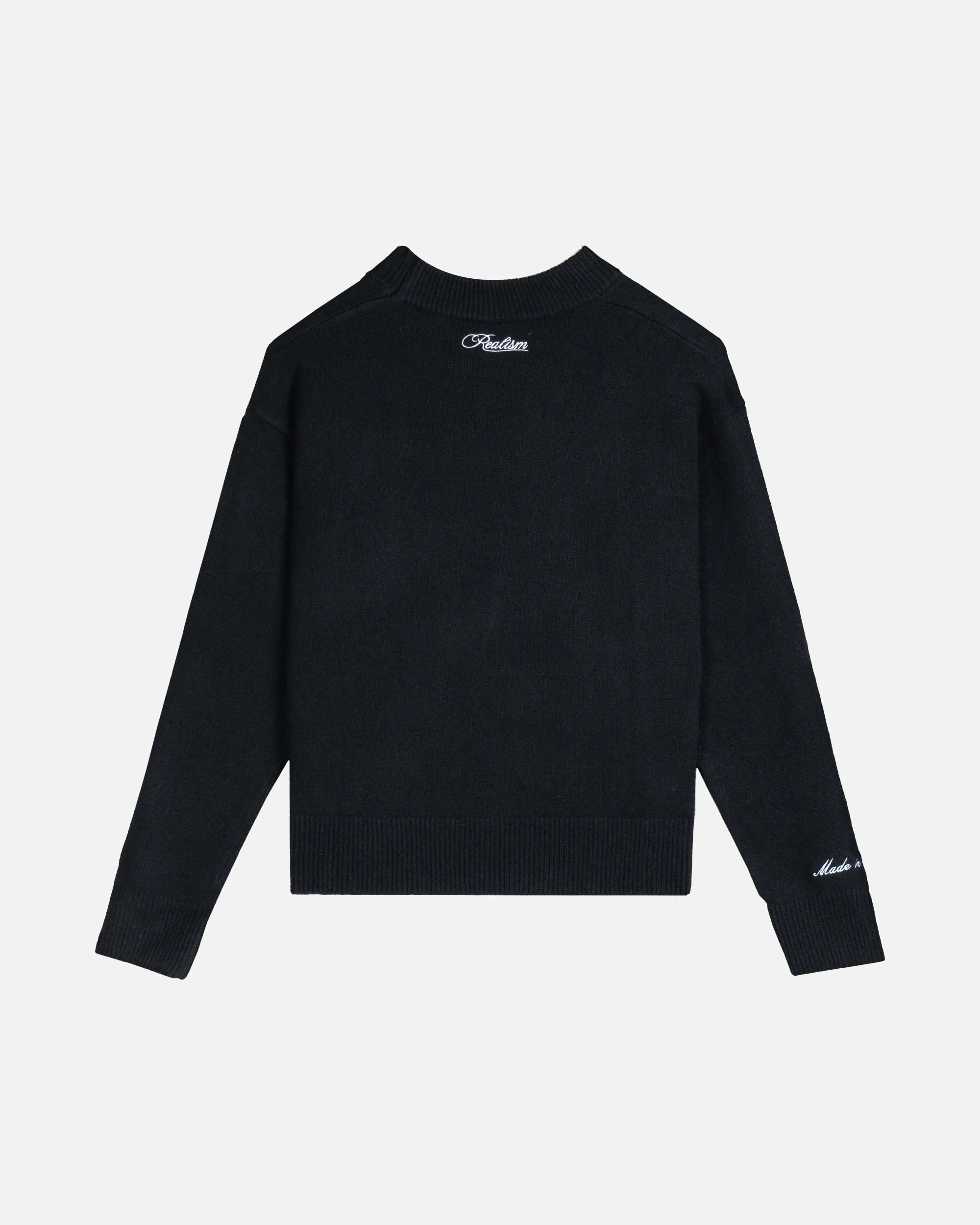 SSS REALISM RADIANT KNIT CREWNECK BLACK