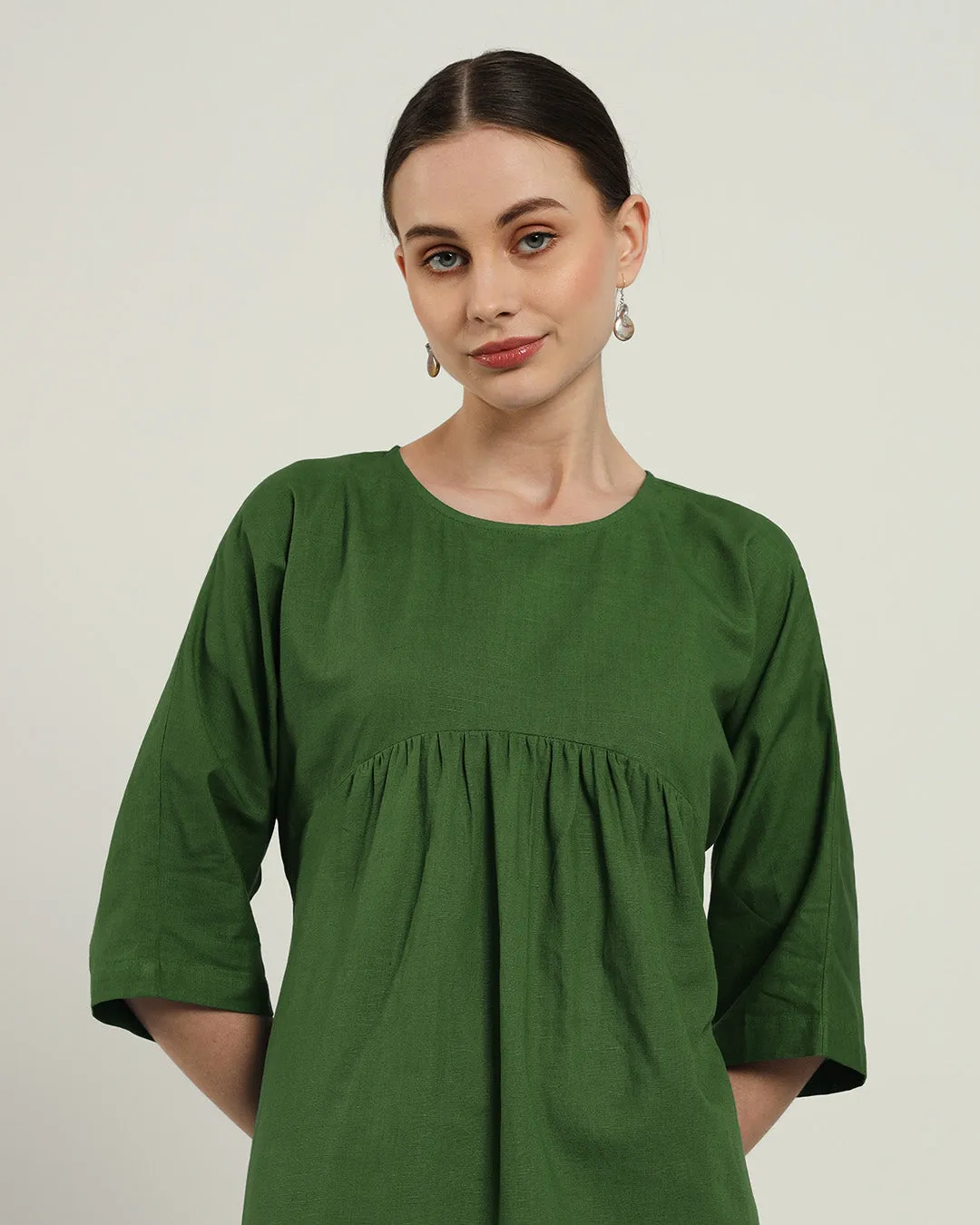 The Monrovia Emerald Cotton Dress