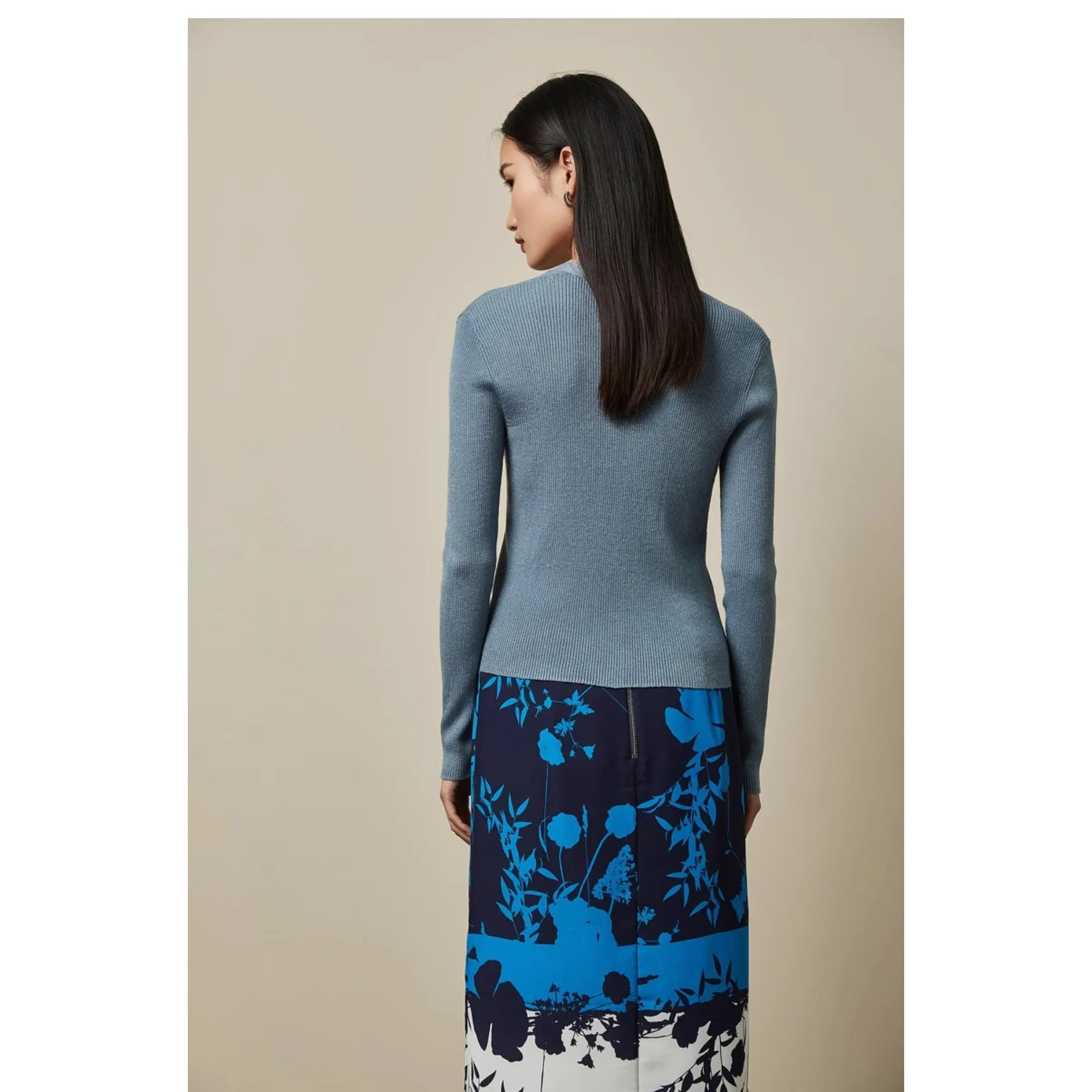 Women Wmk-Venu-Aw20Tb999074 V Neck Cardigan - Blue