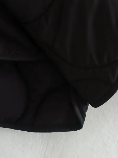 Women's Elegant Long Sleeve Quilted Coat with Single Button | Ideal for Autumn/Winter
