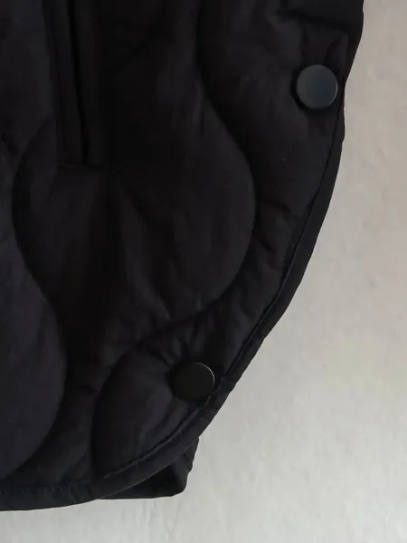 Women's Elegant Long Sleeve Quilted Coat with Single Button | Ideal for Autumn/Winter